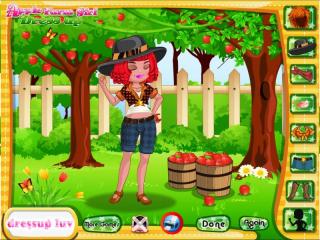 Игра Одевалка : Яблочная ферма