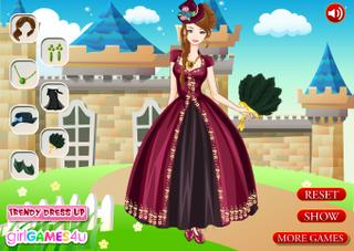 Игра Одевалка Миледи : королевские платья фото