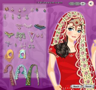 Игра Одевалка : Мусульманский свадебный наряд