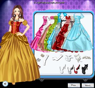 Игра Одевалка платья для принцессы 2