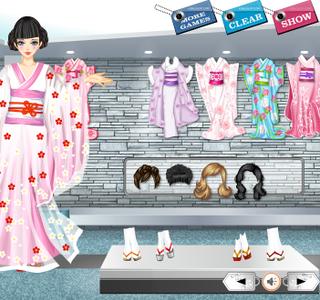 Игра Одевалка свадебное кимоно