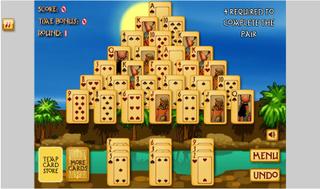 Игра Пасьянс пирамида : Древний Египет