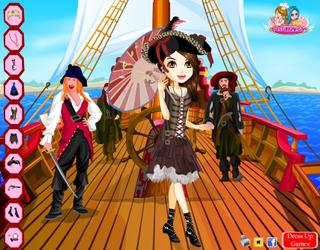 Игра Одевалка Пираты карибского моря