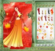 Игра Одевалка богиня огня фото