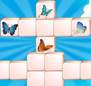 Игра Маджонг с бабочками фото