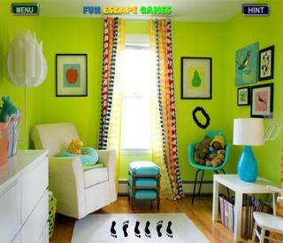 Игра Зеленые жилые комнаты