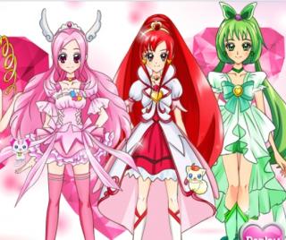 Игра Одевалка Pretty Cure 3 (Прекрасные Целительницы)