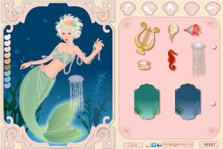 Игра Beautiful mermaid dress up game