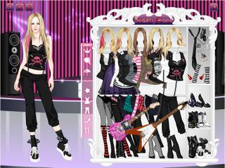 Игра Avril Lavigne Dress Up