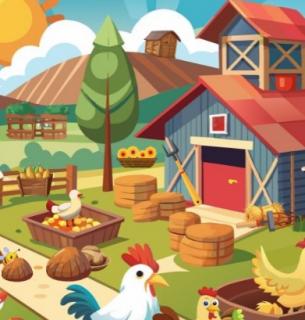 Игра Спрятанные предметы на ферме фото
