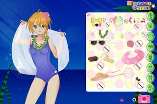 Игра Anime Summer girl dress up game