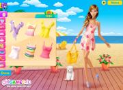 Игра Одевалка красотка с пляжа фото