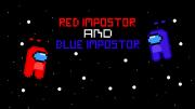 Игра Амонг ас - красный и синий фото